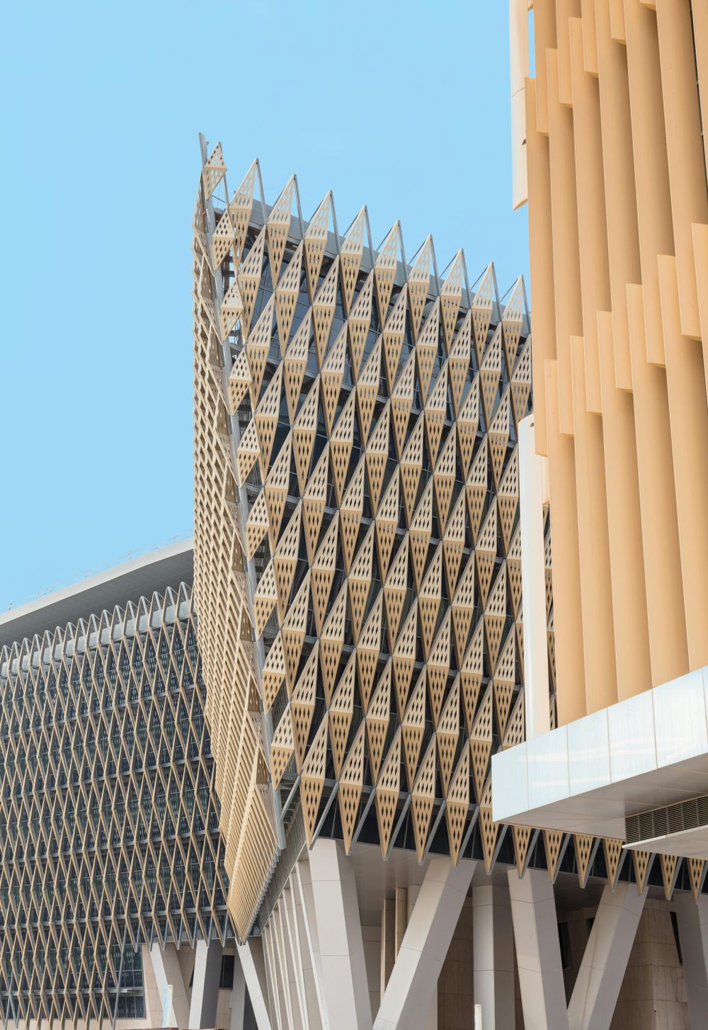 Bürohaus Zentrum, Fassadendetail